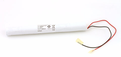 Nödljuspack NiCd (6V 1,6Ah) 20cm kabel