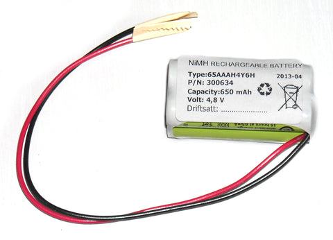 Nödljuspack NiMH (4,8V 0,6Ah)