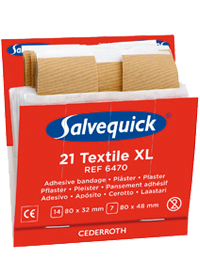 Salvequick extra stora textilplåster 6470