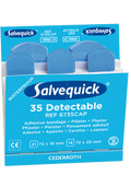 Salvequick blue detectable plåster 6735CAP
