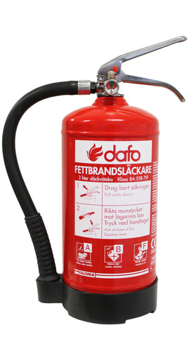 Fettbrandsläckare 6 liter 13A 55B 75F DAFO