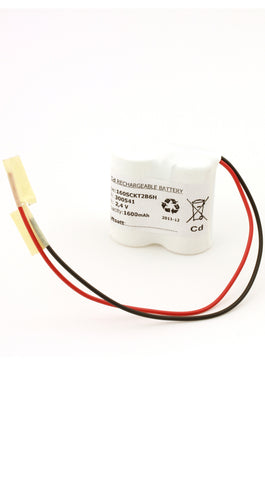 Nödljuspack NiCd (2,4V 1,6Ah) 15cm kabel