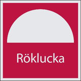 Skylt röklucka